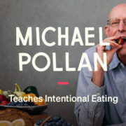 Michael Pollan eating