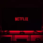 Netflix logo on TV set