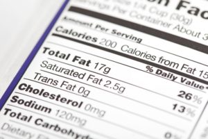 Nutrition label