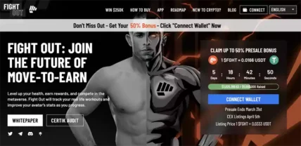 Fight Out Crypto homepage screenshot