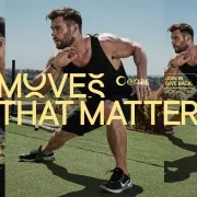 Chris Hemsworth exercising