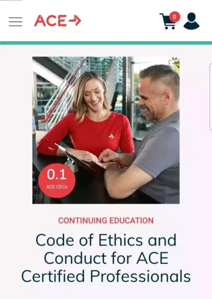 ACE new recertification requirement poster