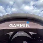 Garmin sign at the RunningLane Cross Country Championships 2022