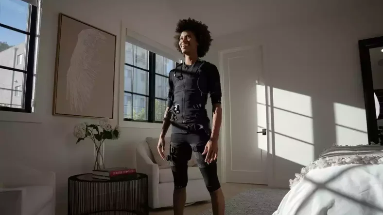 Woman standing in Katalyst suit