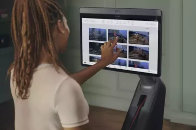 Woman using Peloton