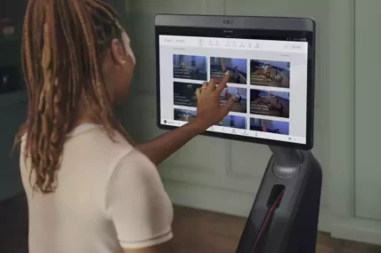 Woman using Peloton