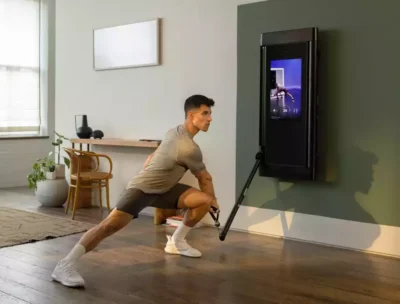 Man using Tonal Trainer device