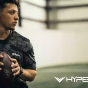 Patrick Mahomes with football in his hands
