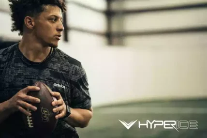 Patrick Mahomes with football in his hands