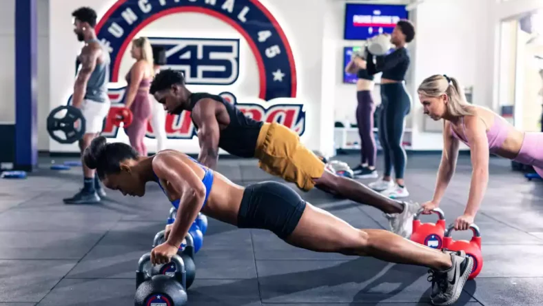 A workout session at F45