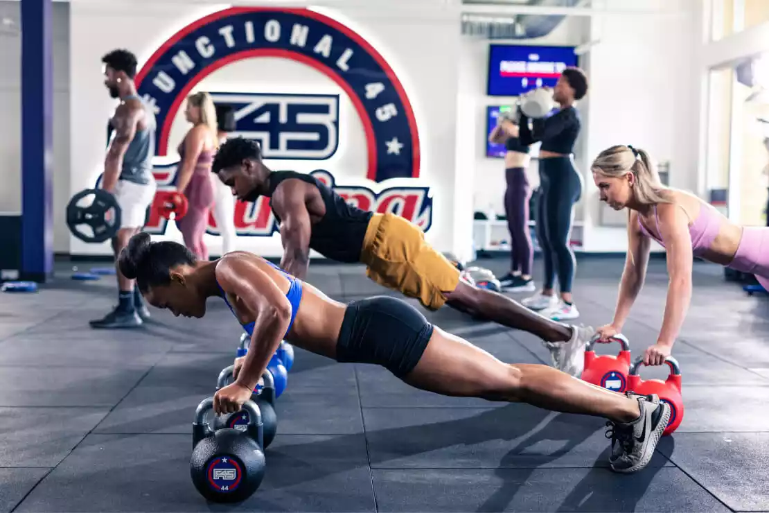 A workout session at F45