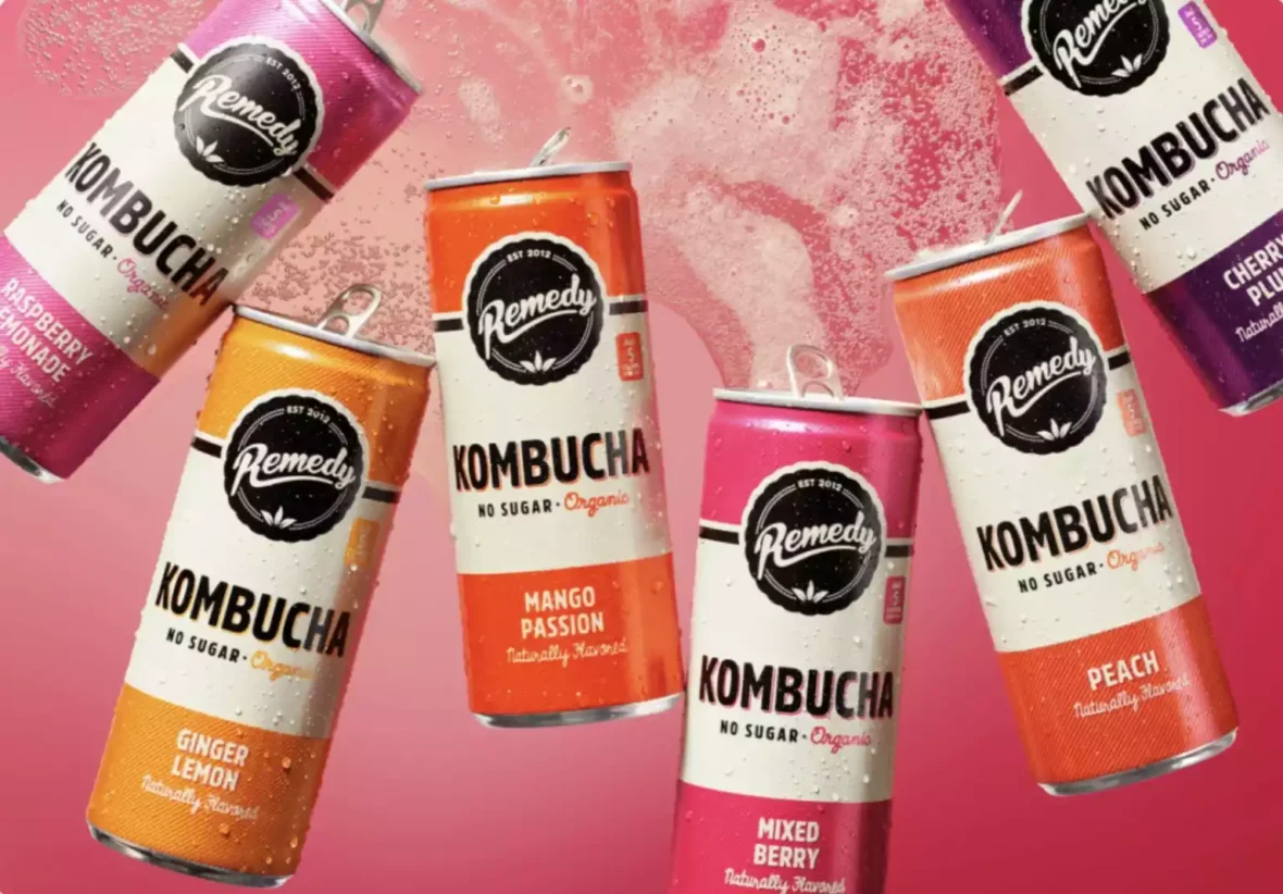 Remedy Kombucha cans