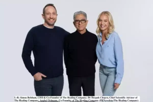 Dr. Deepak Chopra with The Healing Company founders