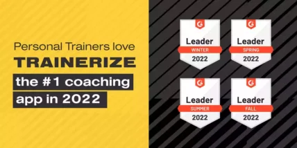 Trainerize best PT software award 2022 graphic