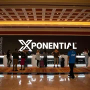 Xponential Fitness desk at a 2022 event