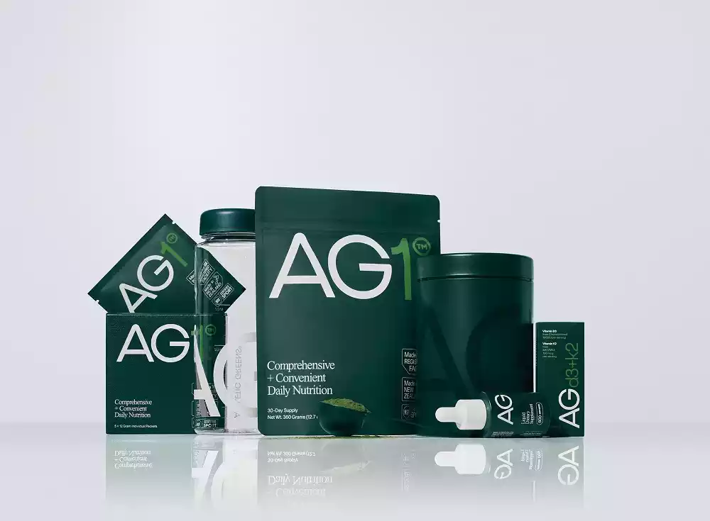 Athletic Greens AG1, one of the best products for skin health