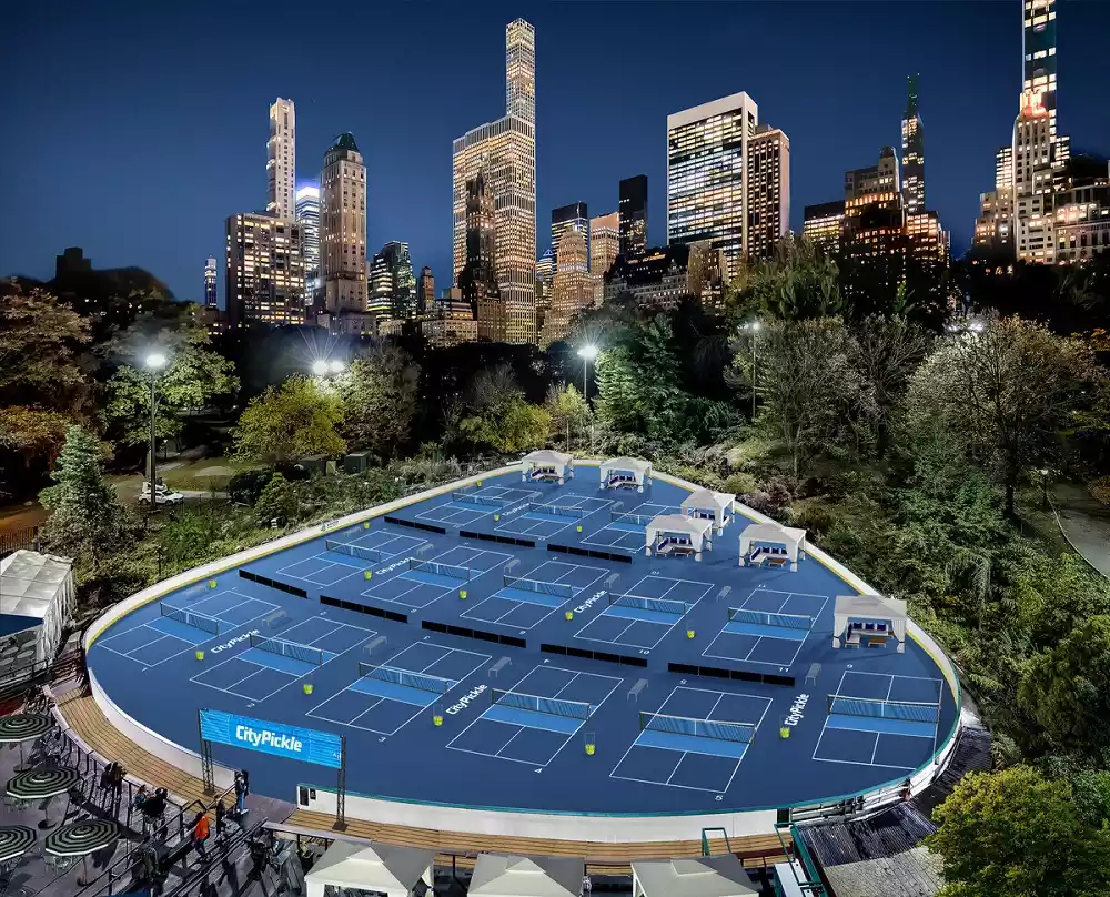 Central Park Pickleball Courts rendering