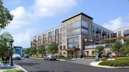 Life Time Burlington, MA Luxury Living rendering