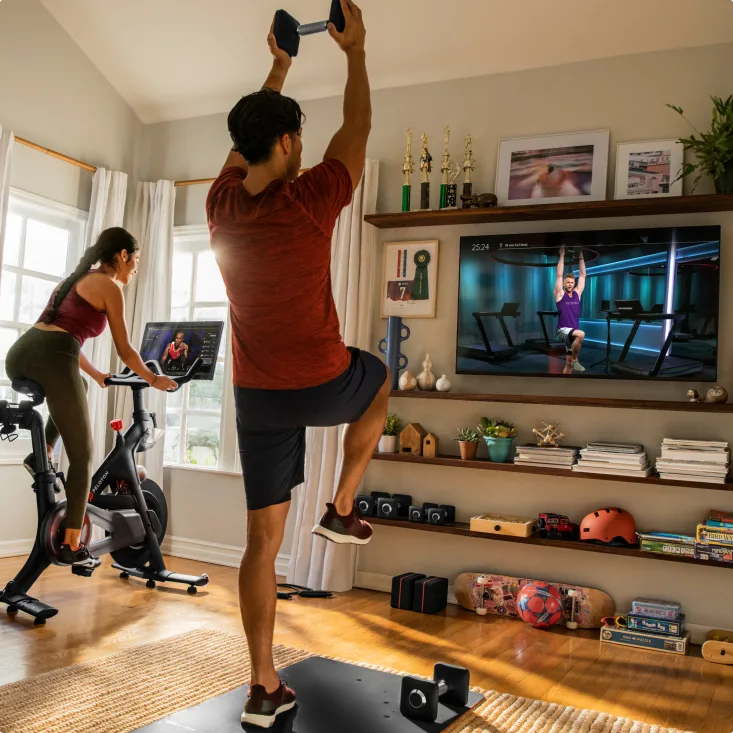 Workout mirror online peloton