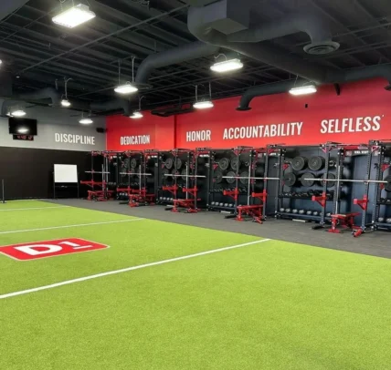 interior of a D1 Training facility