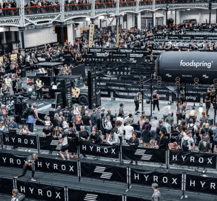 aerial view of hyrox event