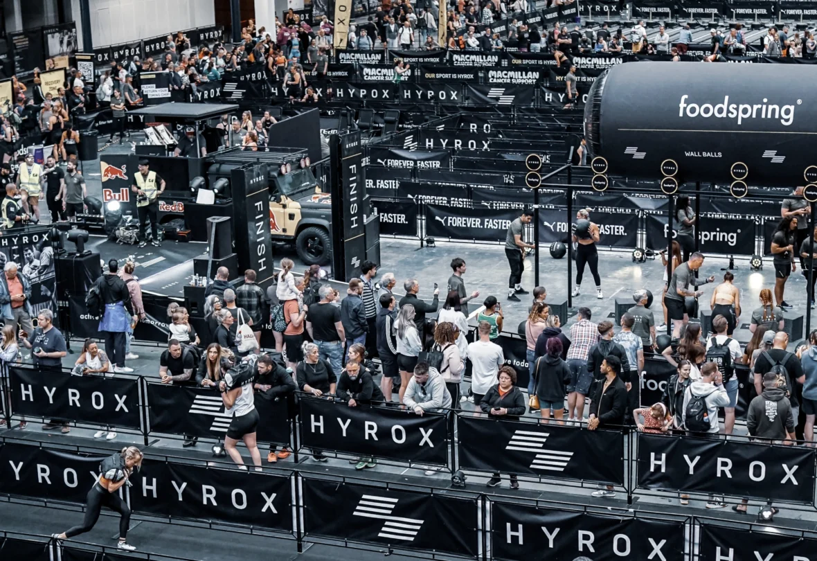 aerial view of hyrox event