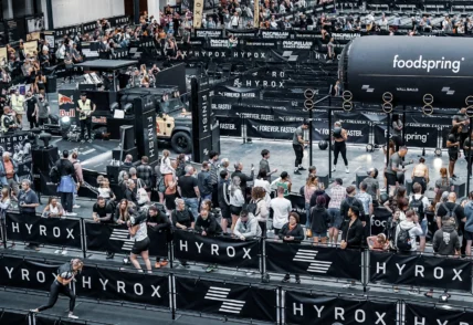 aerial view of hyrox event
