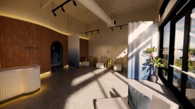 interior shot of Pause Studio