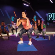 An image depicting a group fitness workout at PureGym.