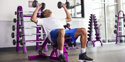 man training at planet fitness