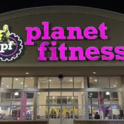 an image of the exterior of a Planet Fitness