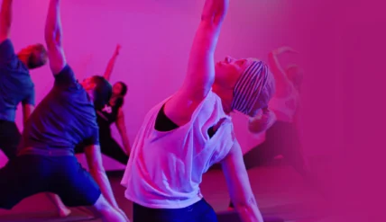 an image of a YogaSix member