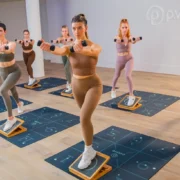 woman work out on mats at Pvolve studio