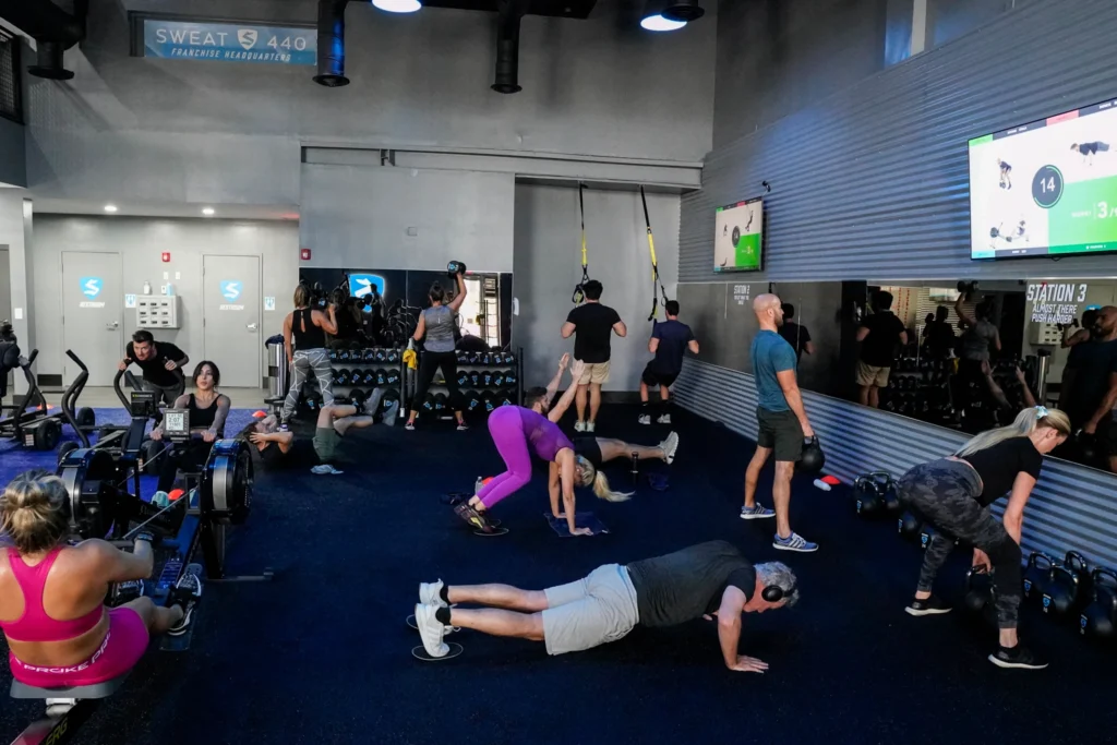 people working out at Sweat440