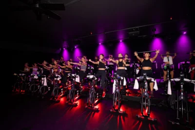 people inside a CycleBar class