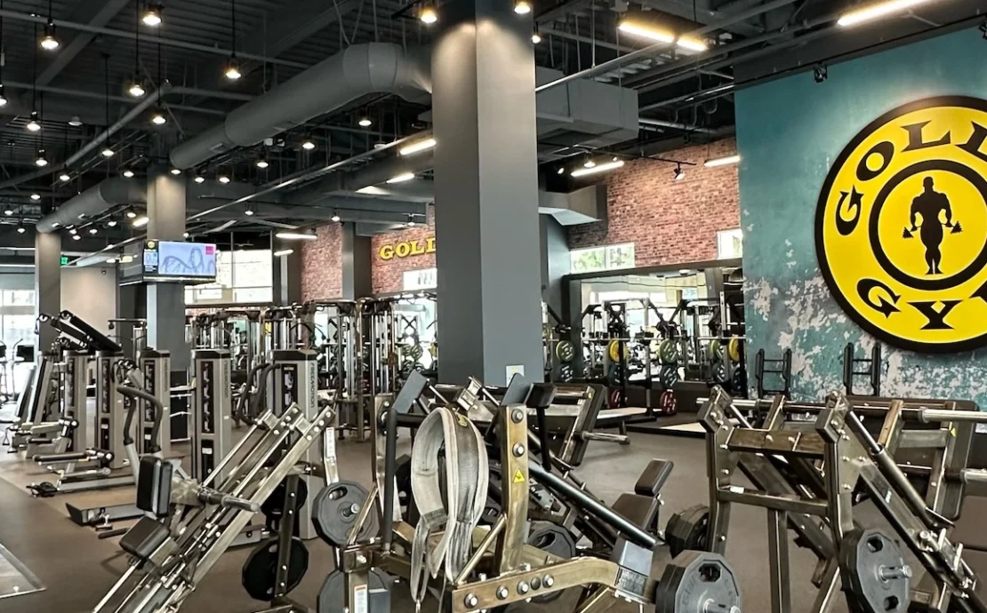 the inside of a Gold's Gym