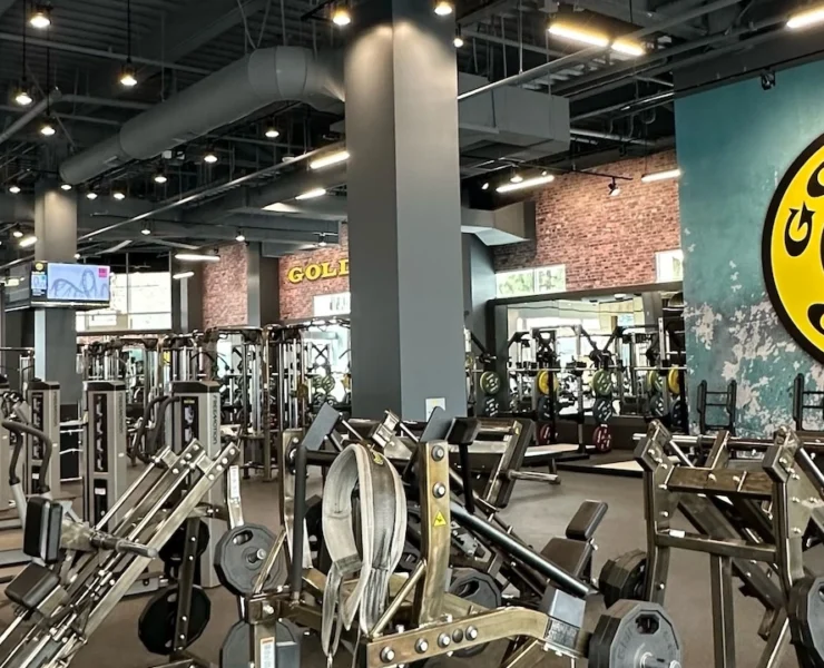 the inside of a Gold's Gym