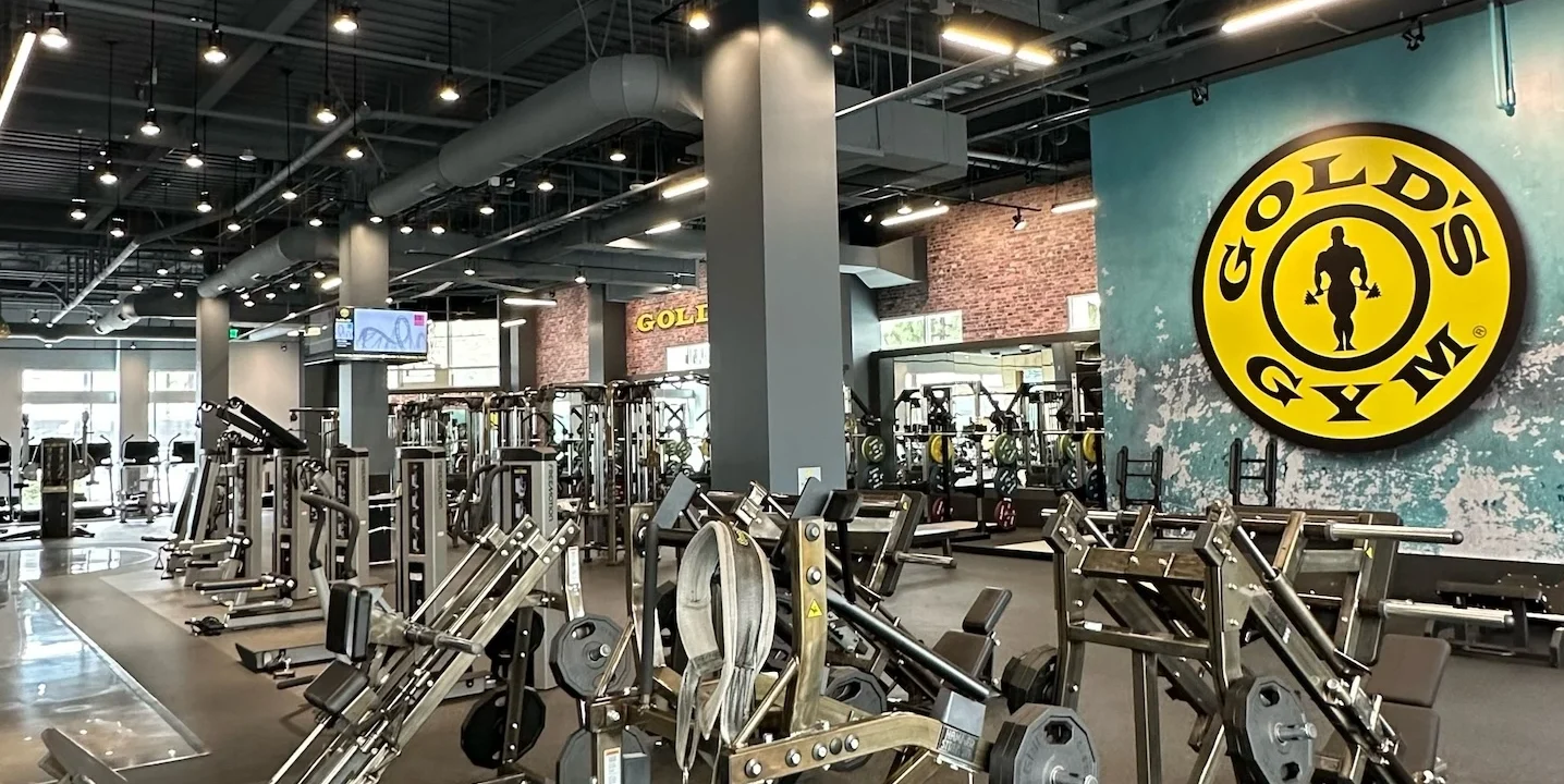 the inside of a Gold's Gym