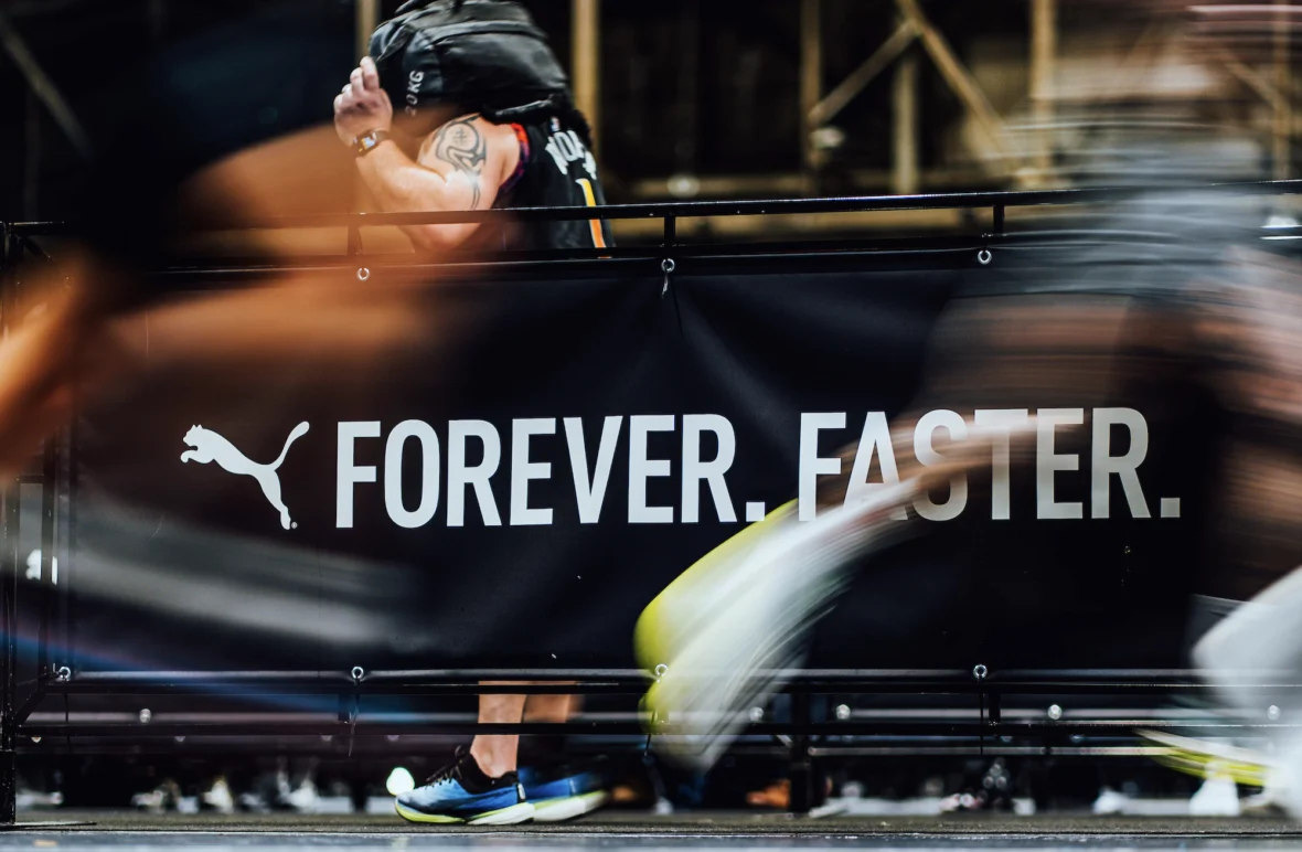 Puma sign at a Hyrox event