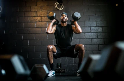 man performs strength training workout at MADabolic gym