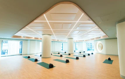 Group fitness room in Chelsea Piers Fitness Flatiron