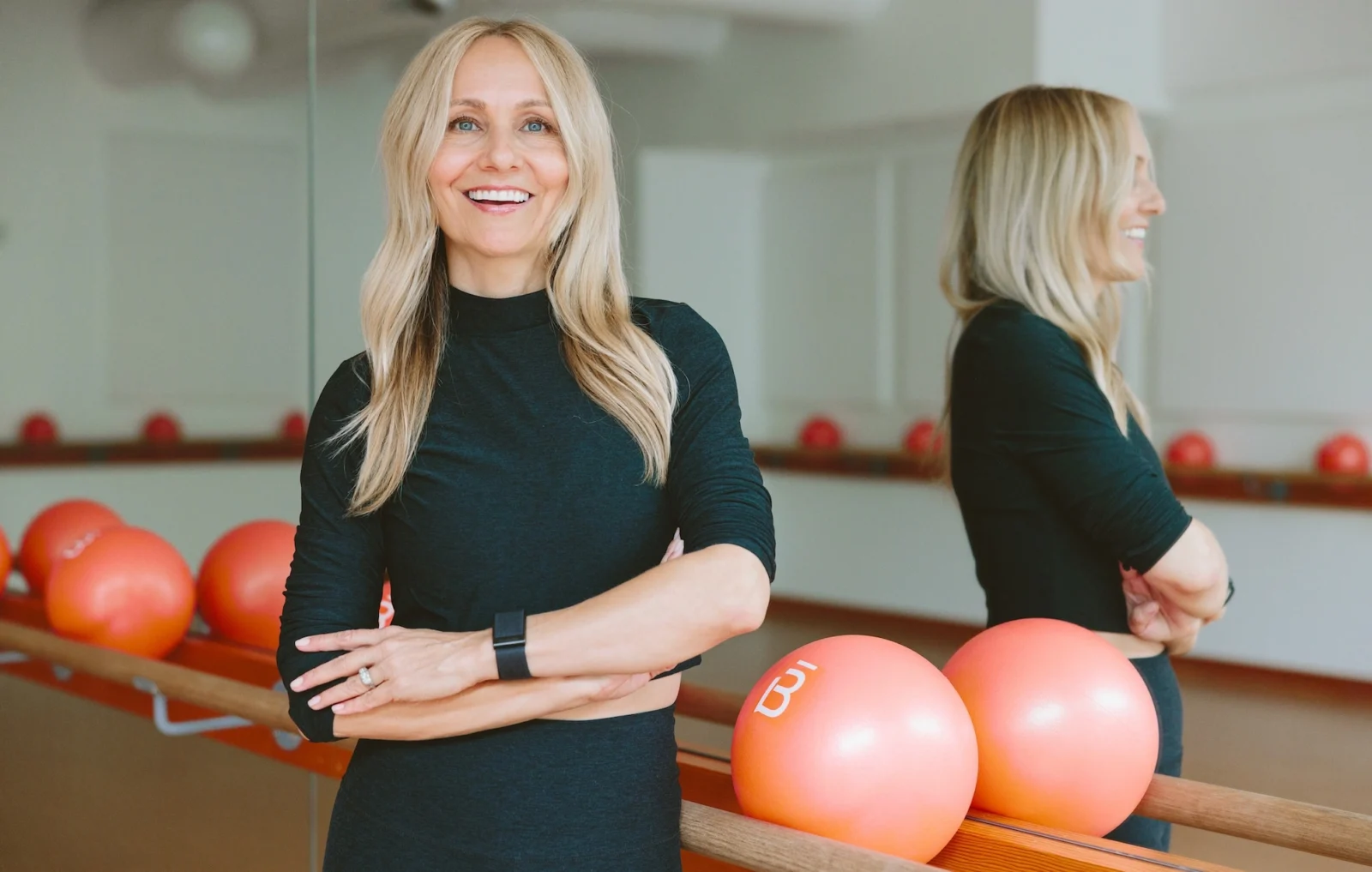 a smiling image of Barre3 co-founder Sadie Lincoln