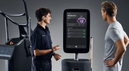 Person screening another on a device