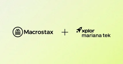 text-based card noting the new integration between Mariana Tek and Macrostax