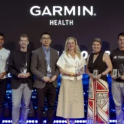 group of people at Garmn event