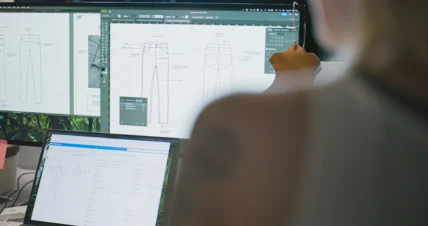 computer with clothing designs