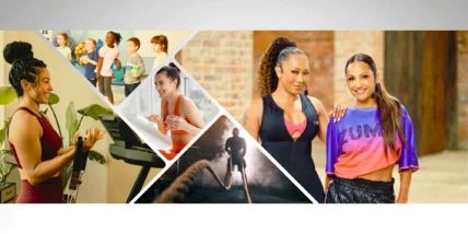 collage of fitness wellness