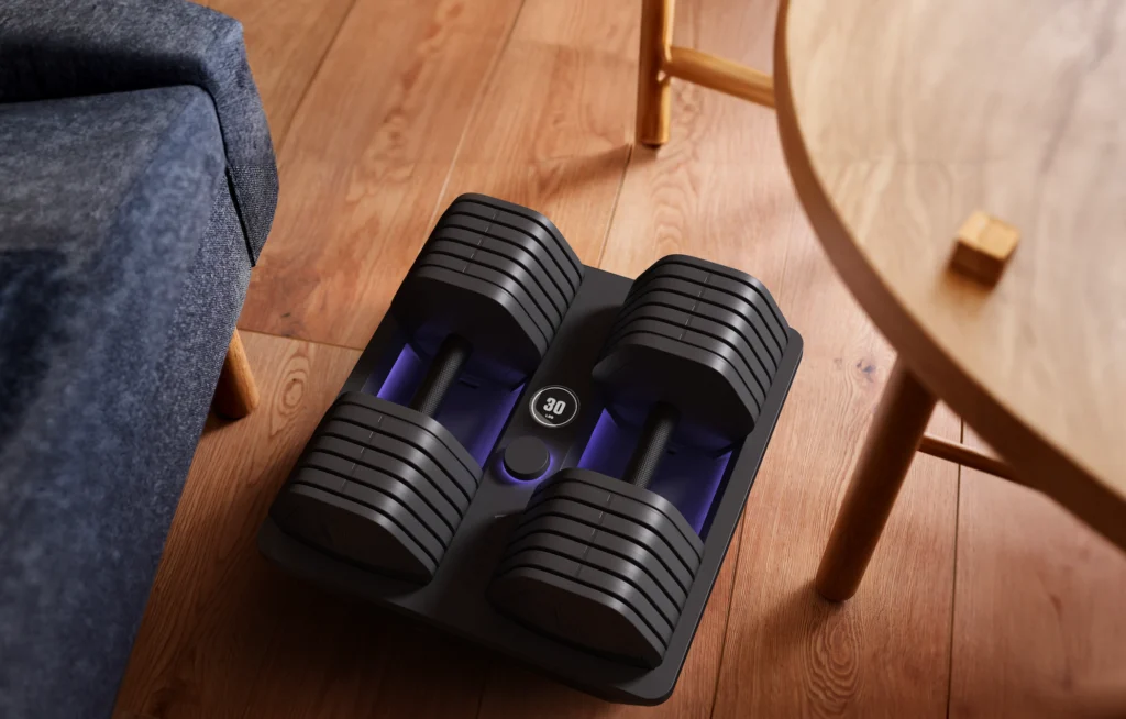 Kabata dumbbells up close