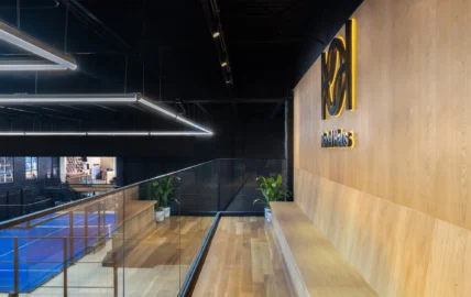 Padel Haus entrance in Dumbo, Brooklyn