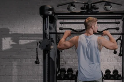 man works out on Centr Inspire machine